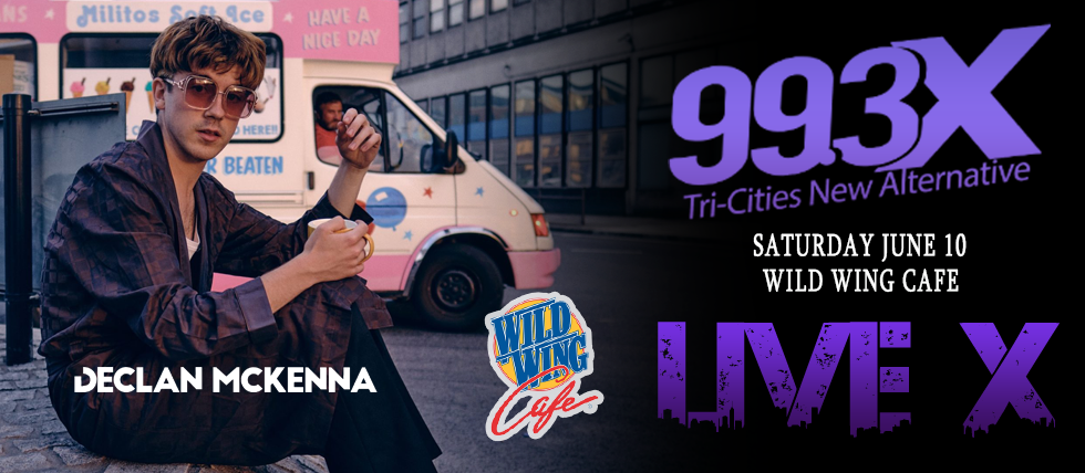 Live X w/ Declan McKenna Saturday 6/10 @ NOON! Wild Wing Cafe.
