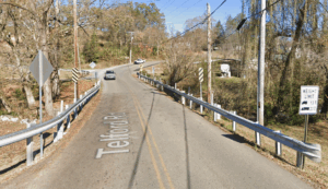 TDOT:  Telford Road Bridge closed until further notice