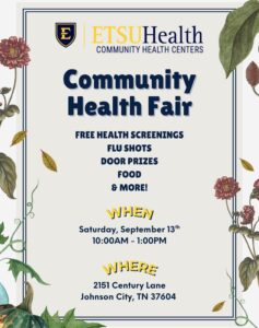 ETSU Health’s annual Community Health Fair is this Saturday
