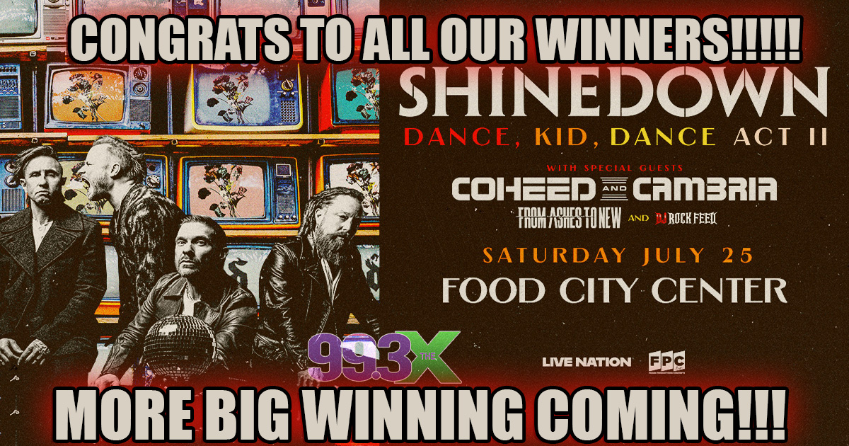 Shinedown at Thompson-Boling Arena Food City Center July 25th