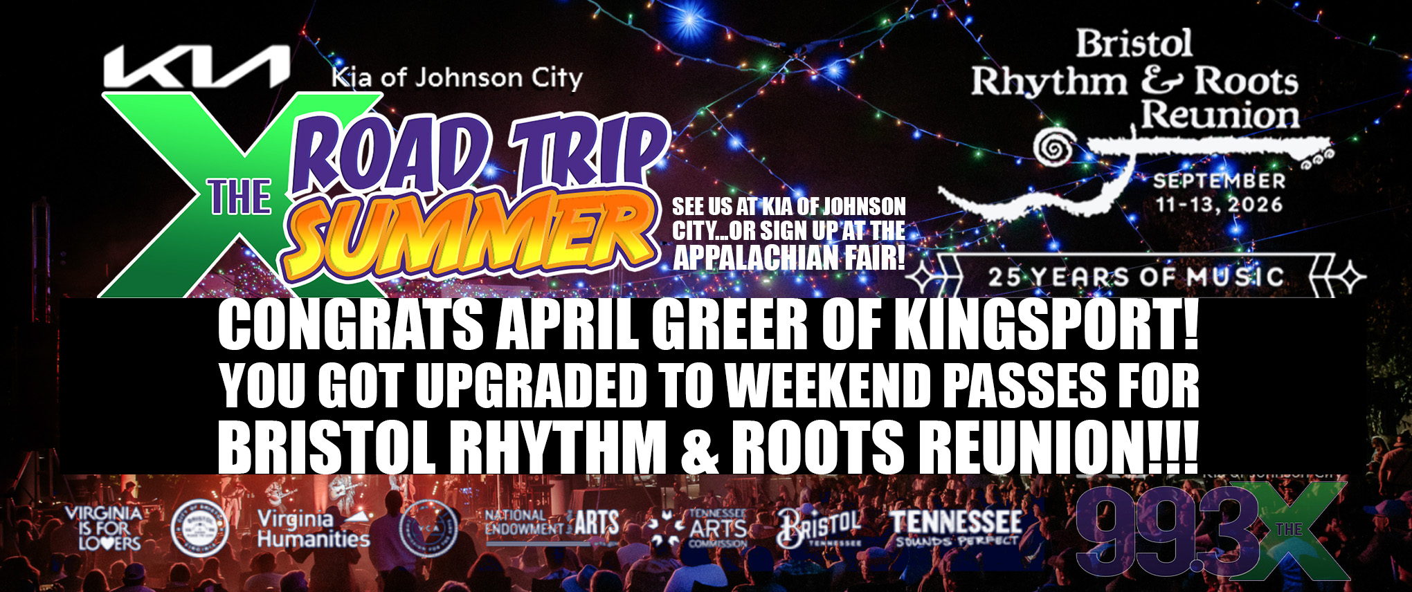 THE X ROAD TRIP SUMMER FROM KIA OF JOHNSON CITY!